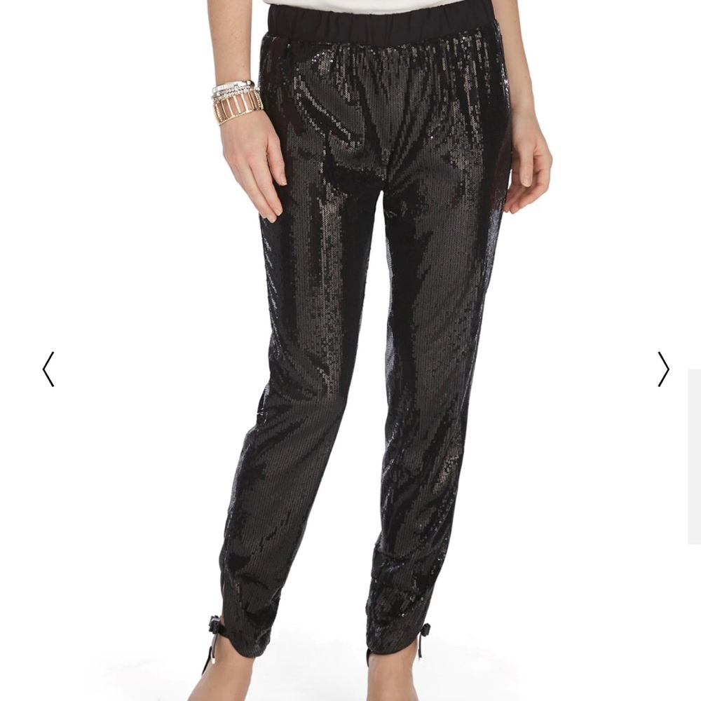 White House Black Market Sequin Tapered Pants